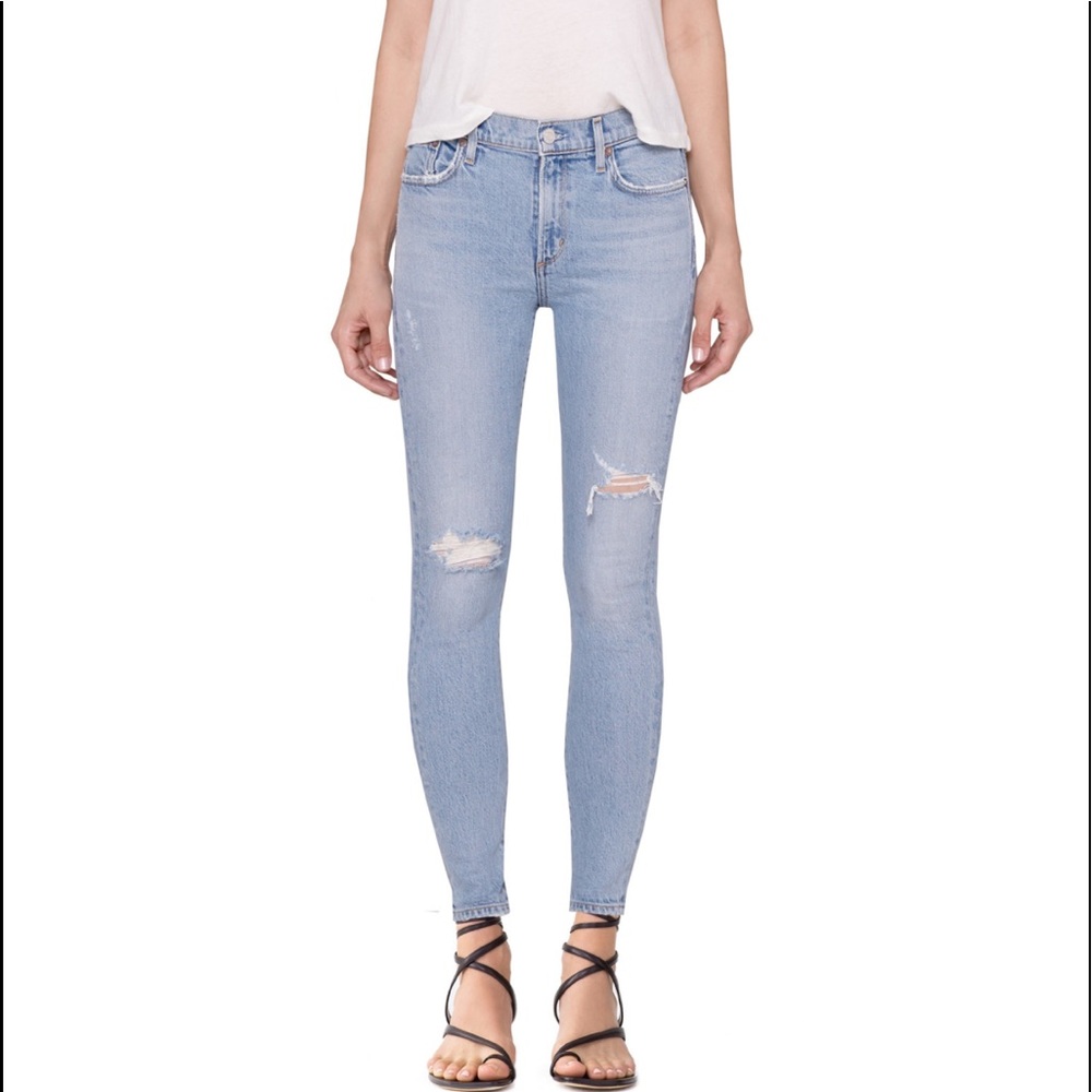 Agolde Sophie Ankle Skinny in Shrine